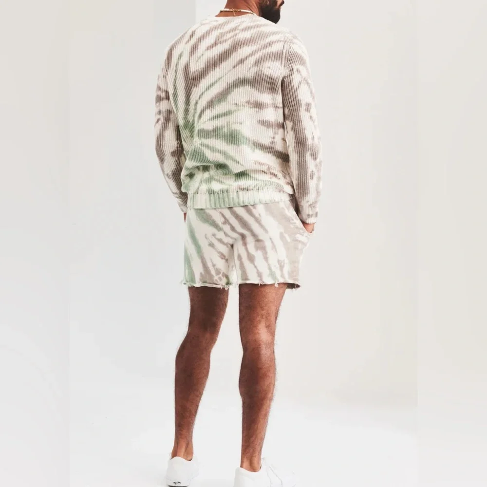 (SE-4) SER.O.YA Declan Knit Tie Dye Shorts - Picture 3 of 7